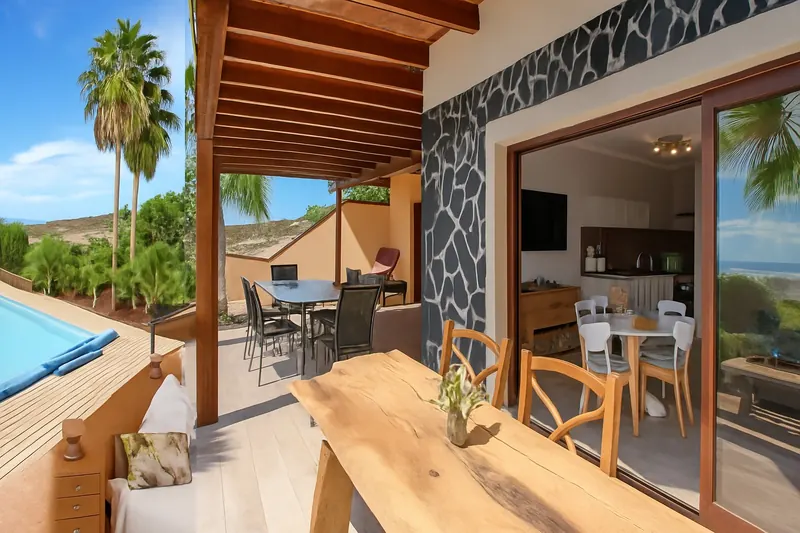 Finca with sea view, pool and terrace in Guía de Isora