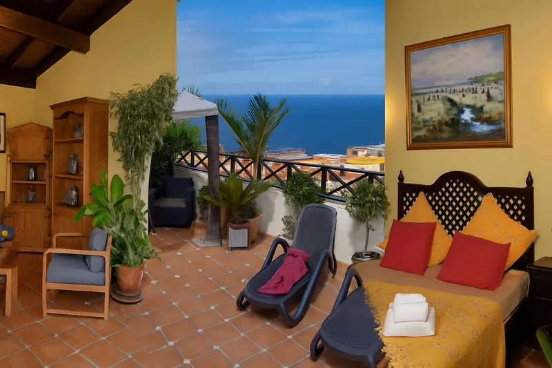 Ferienwohnung mit Meerblick und Dachterrasse in Icod de los Vinos