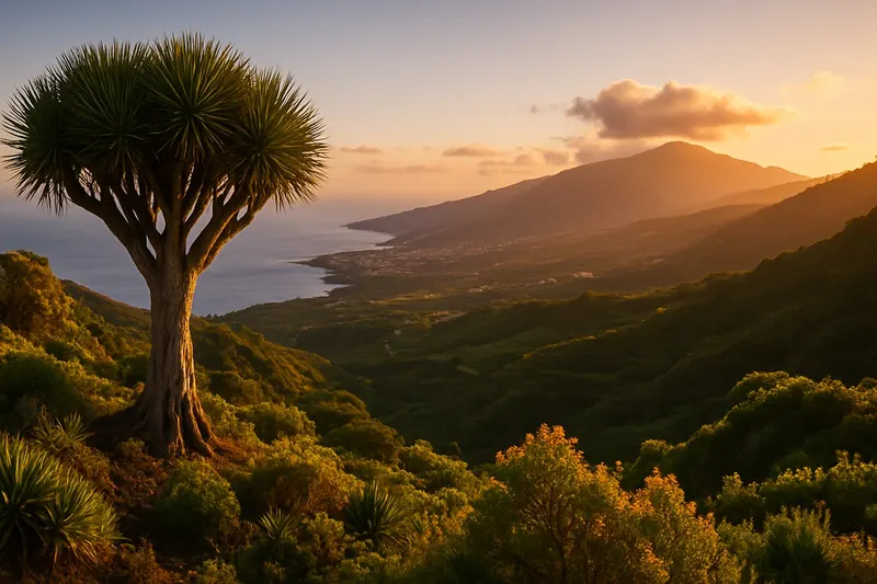 Die Flora von La Palma - Drauchenbaum und Biosphärenreservat der  UNESCO