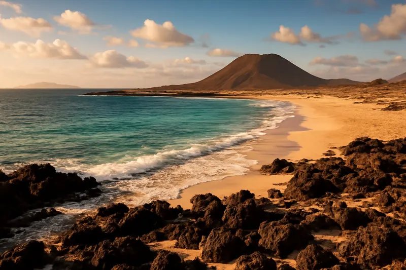 Playa de la Concha auf Mini-Insel Los Lobos