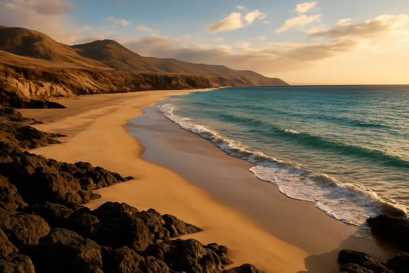 Playa de Sotavento: Schöner, FKK-freundlicher Strand im Süden Fuerteventuras