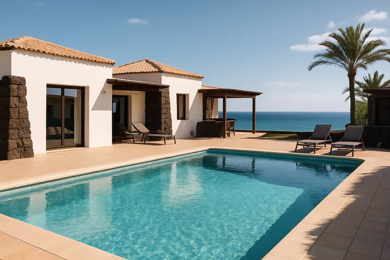 Ferienhäuser mit Pool auf Fuerteventura