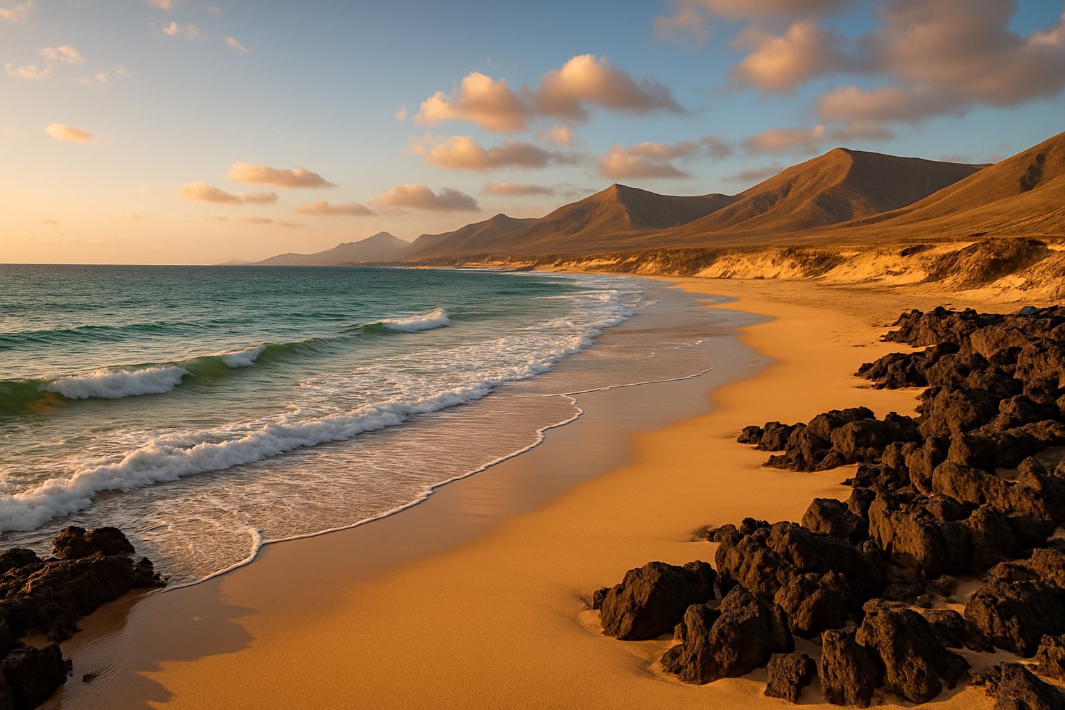 Die Playa Alzada ist ein wahrer Paradiesstrand im Norden von Fuerteventura.