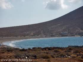 Playa de la Tejita mit FKK-Zone, einer der meistbestaunten Strände Teneriffas