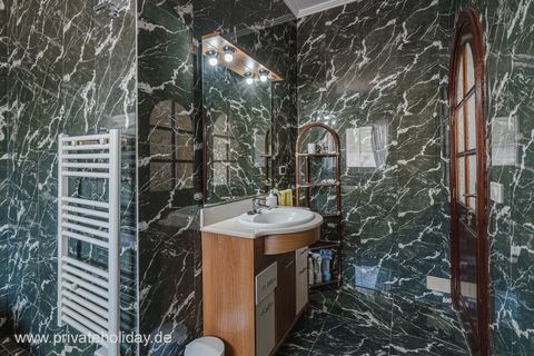 Bathroom with vanity and towel radiator – El Tanque, Tenerife