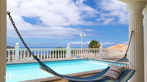 Terrasse mit Pool und Meerblick – Chayofa, Teneriffa