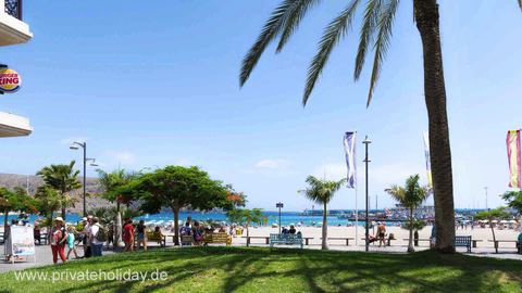 Seafront promenade with palm trees and ocean view – Chayofa, Tenerife