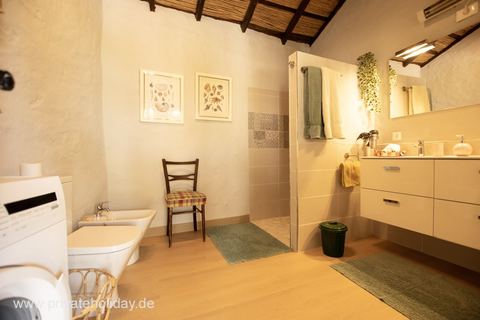 Łazienka z podwójną umywalką i prysznicem walk-in – Guía de Isora, Tenerife
