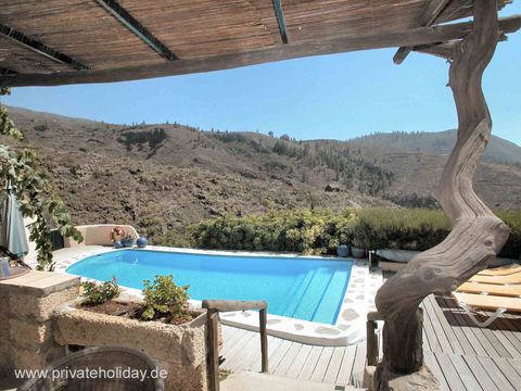 Privatpool mit Bergblick und Holzterrasse – Guía de Isora, Teneriffa