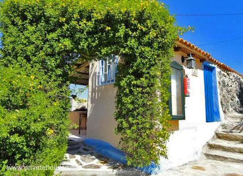 Entrance with ivy arch and stone steps – Guía de Isora, Tenerife