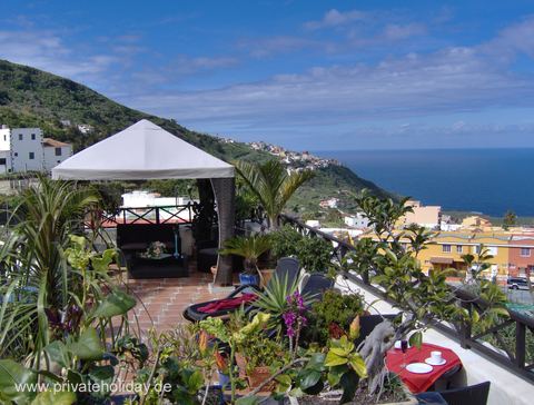 Bebost terras met prieel en zeezicht – Icod de los Vinos, Teneriffa