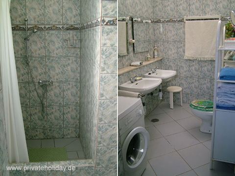 Bathroom with shower and two sinks – Poris de Abona, Tenerife