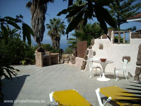 Terrace with seating area and sea view – La Matanza, Tenerife