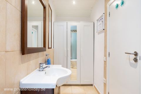 Bright bathroom with sink and cabinet – Igueste de San Andrés, Tenerife