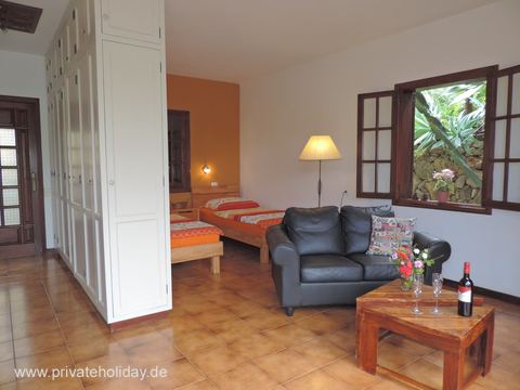 Studio z łóżkiem, sofą i oknem na ogród – La Matanza, Tenerife