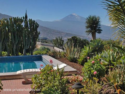 Pool with view of the volcano – La Matanza, Tenerife