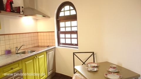 Small kitchen with dining table and window – La Matanza, Tenerife