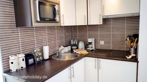 Cuisine avec plan de travail et plaque – Costa Calma, Fuerteventura