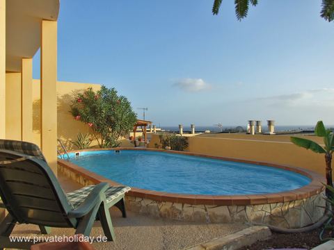 Privater Pool mit Meerblick – Costa Calma, Fuerteventura