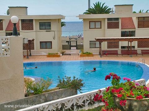 Außenpool mit Meerblick und Liegebereich – Los Cristianos, Teneriffa