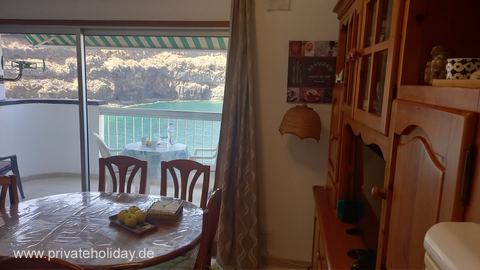 Comedor con mesa y balcón con vistas al mar – Icod de los Vinos, Tenerife