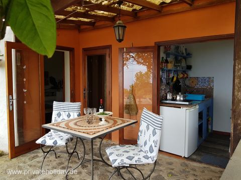 Terrasse avec table à manger et cuisine ouverte – Garachico, Ténérife