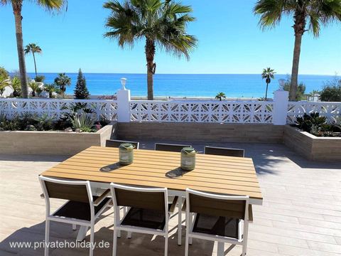 Sonnenterrasse mit Esstisch und Meerblick – Costa Calma, Fuerteventura