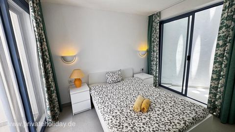 Camera luminosa con letto matrimoniale e porta finestra – Costa Calma, Fuerteventura