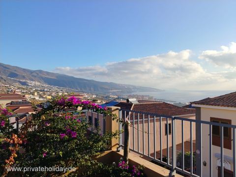 Terrace with sea view and flowers – Candelaria, Tenerife