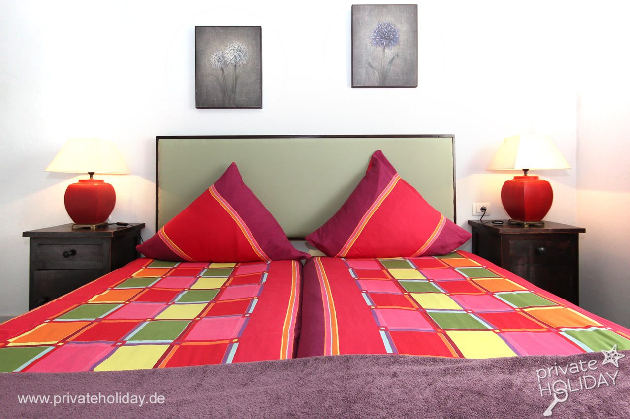 Chambre avec lit double et lampes de chevet – Chio, Ténérife