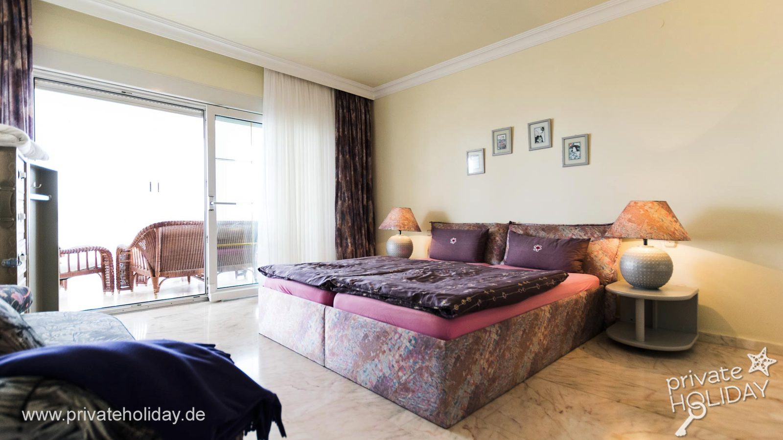 Camera da letto con letto matrimoniale e accesso alla terrazza – Chayofa, Tenerife