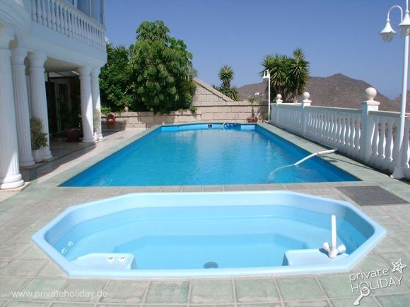 Zwembad met whirlpool en zeezicht – Chayofa, Teneriffa