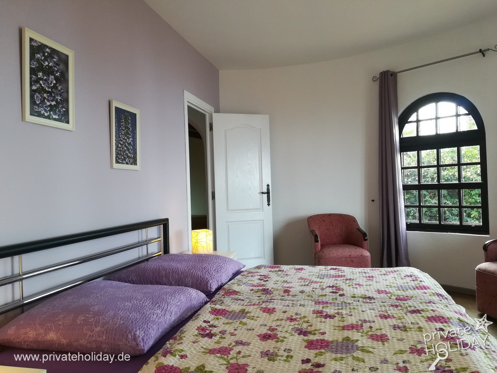 Camera con letto matrimoniale e finestra ad arco – La Matanza, Tenerife