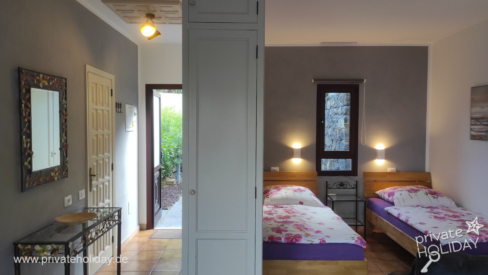 Chambre avec deux lits et couloir – La Matanza, Ténérife