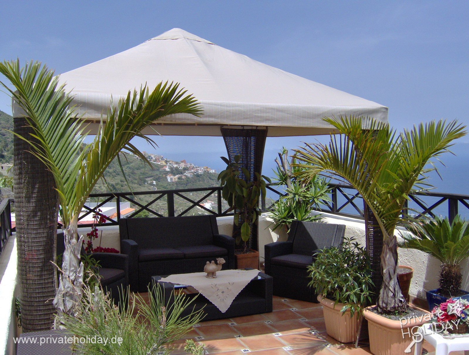 Terrazza coperta con salotto e vista mare – Icod de los Vinos, Tenerife
