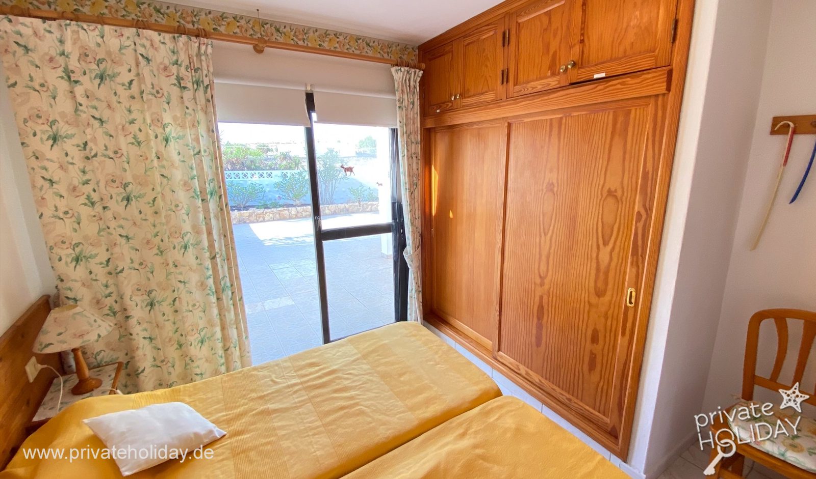 Chambre avec placard intégré et lit double – Costa Calma, Fuerteventura