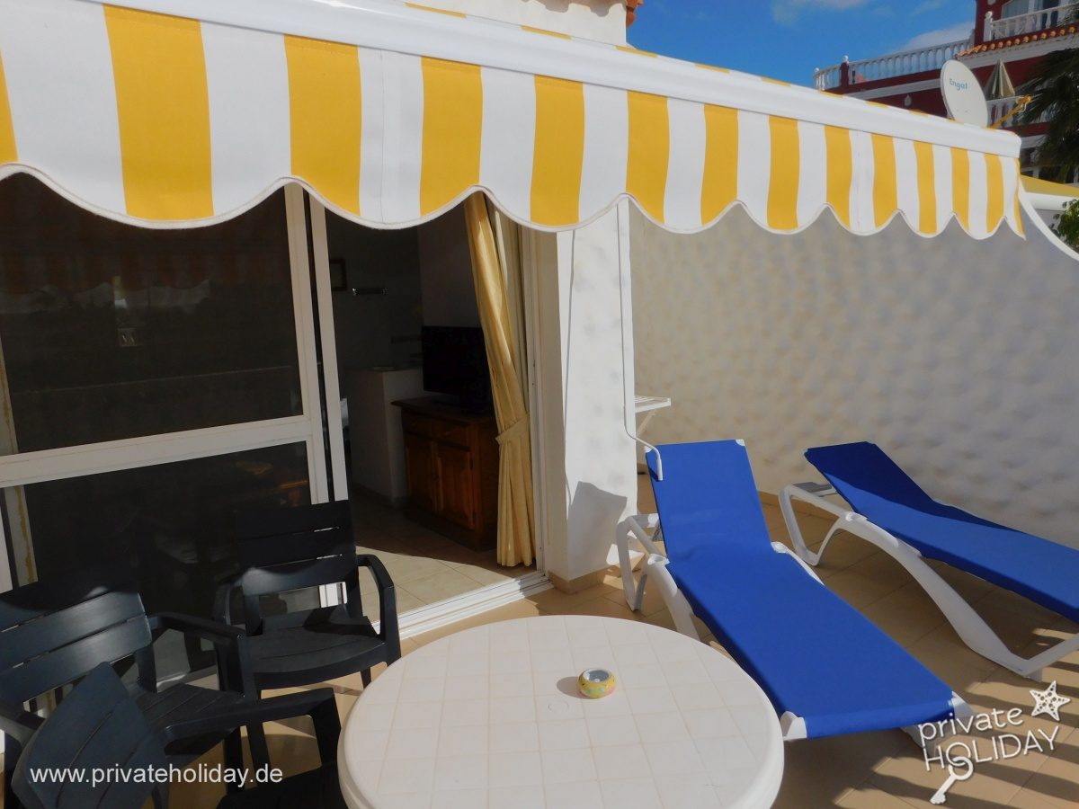 Terrazza con tenda e lettini – Costa Calma, Fuerteventura