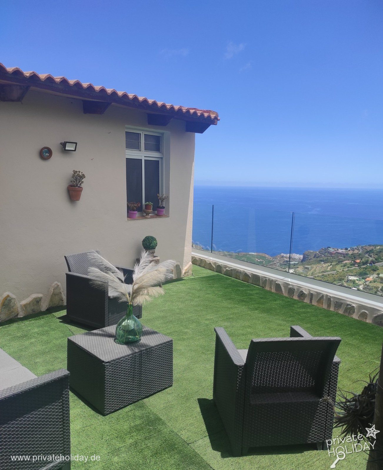 Terrazza con poltrone e vista mare – La Guancha, Tenerife