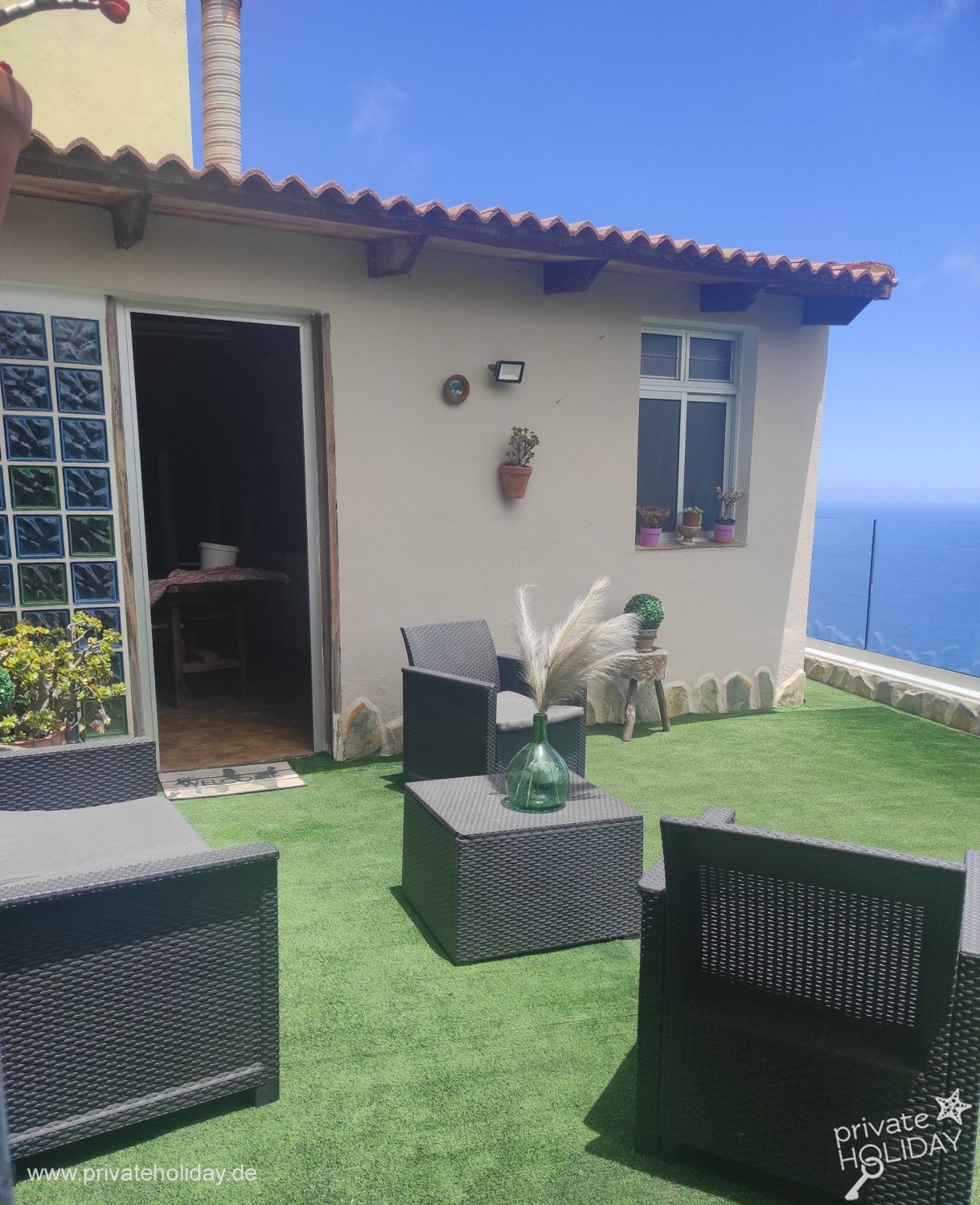 Terrazza panoramica con salottino e vista mare – La Guancha, Tenerife