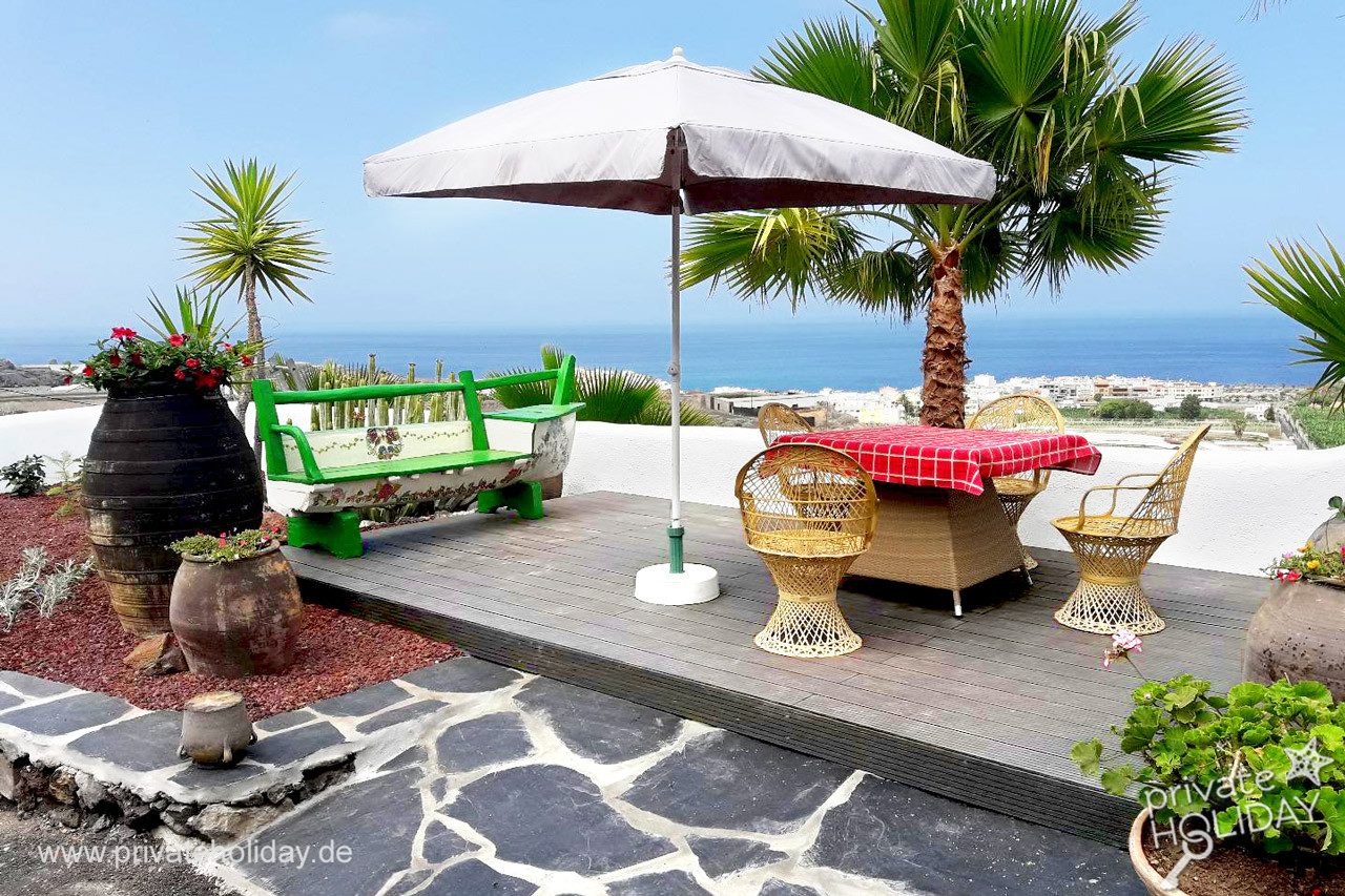 Terrazza con salottino e vista mare – Alcalá, Tenerife