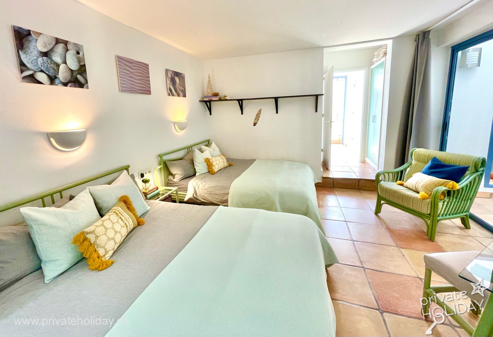 Chambre avec deux lits simples et fauteuil – Costa Calma, Fuerteventura