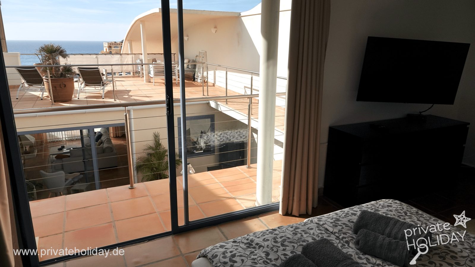 Camera con vista sul balcone e sul mare – Costa Calma, Fuerteventura