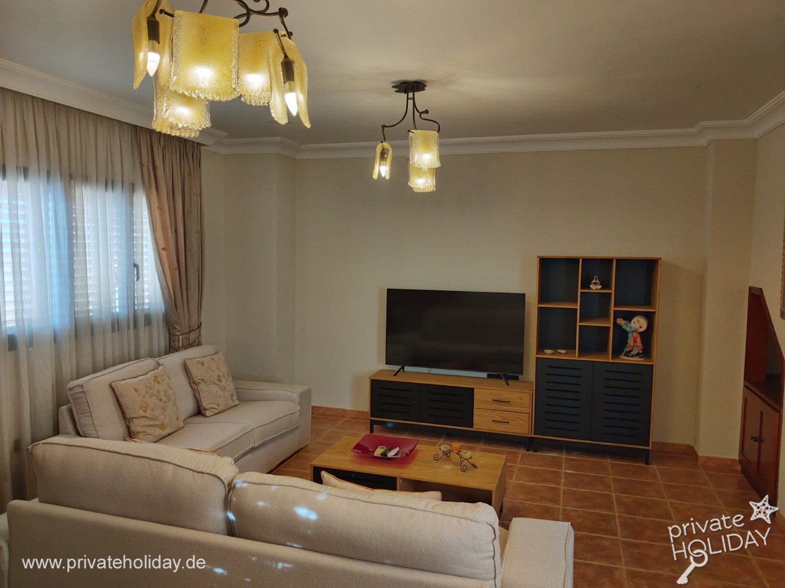 Salon z sofą i telewizorem – Candelaria, Tenerife