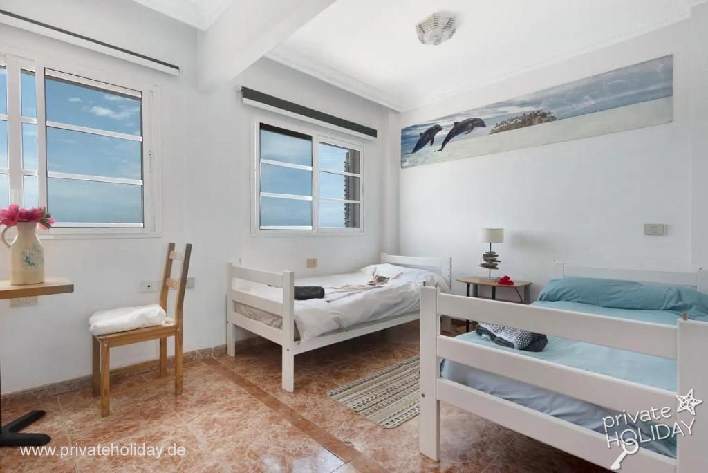 Chambre avec deux lits simples et vue mer – Puerto de la Cruz, Ténérife